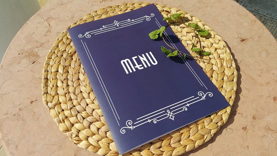 menu z folia matowa_druki restauracyjne