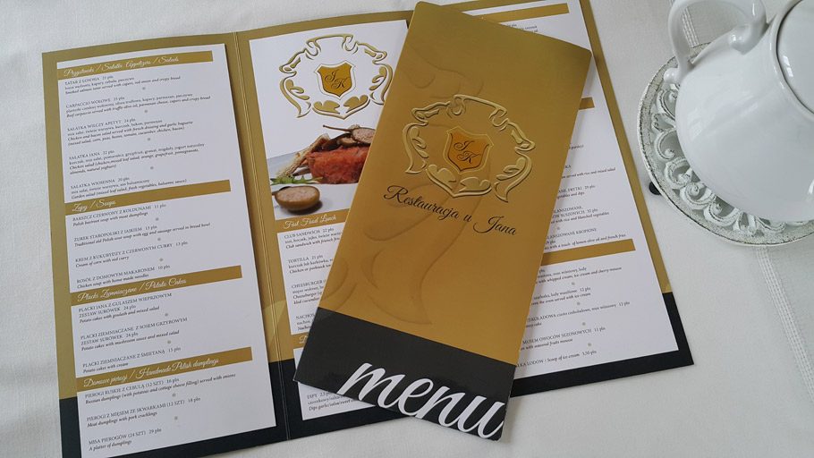 druki restauracyjne_druk menu krakow_druki hotelowe
